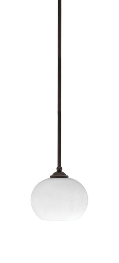 Zilo 1 Light Steel Stem Hung Small Pendant 6.5 Inch Tall by Toltec - 560-MB-202