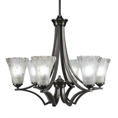 Zilo 6 Light Large Chandelier by Toltec 566-26523 - 566-26523