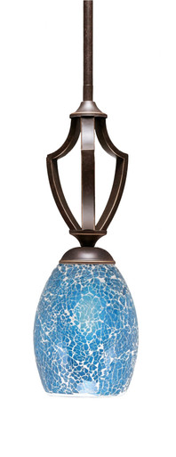 Zilo 1 Light Mini Pendant 14.5 Inch Tall by Toltec - 561-5-145-