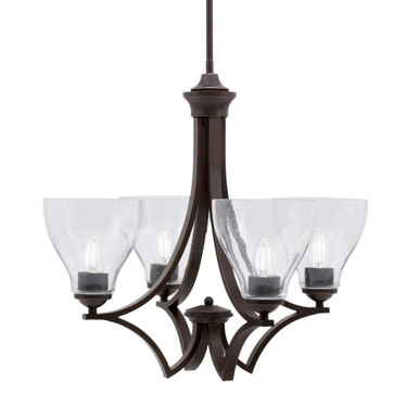 Zilo 4 Light Medium Chandelier by Toltec 564-GP-4760