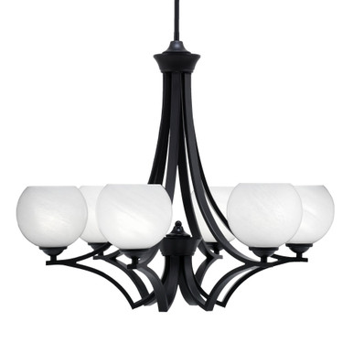 Zilo 6 Light Large Chandelier by Toltec 566-MB-4100 - 566-MB-4100