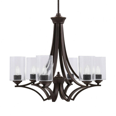 Zilo 6 Light Medium Chandelier by Toltec 566-MB-300