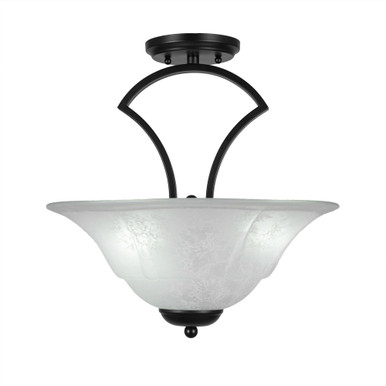Zilo 3 Light 16 Inch Wide Semi Flush Mount by Toltec - 565-161575