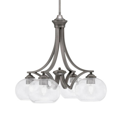 Zilo 4 Light Small Chandelier by Toltec 568-GP-202