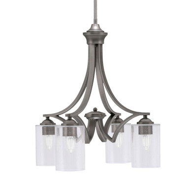 Zilo 4 Light Small Chandelier by Toltec 568-GP-300