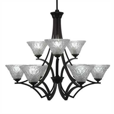 Zilo 9 Light Large Chandelier by Toltec 569-2752775