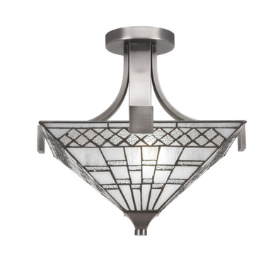 Apollo 2 Light 15 Inch Wide Semi Flush Mount by Toltec - 579-151375