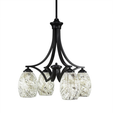 Zilo 4 Light Small Chandelier by Toltec 568-162521 - 568-162521