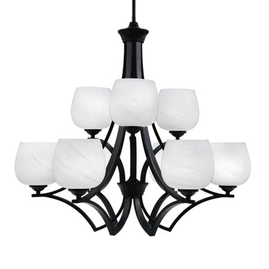 Zilo 9 Light Large Chandelier by Toltec 569-MB-4810 - 569-MB-4810