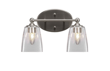 Capri 2 Light Vanity Light 13.25 Inch Length by Toltec - 5912-8751325