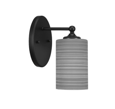 Capri 1 Light Steel Wall Sconce 9.25 Inch Tall by Toltec - 5911-9255