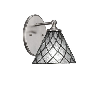 Capri 1 Light Art Glass Wall Sconce 8 Inch Tall by Toltec - 5911-87