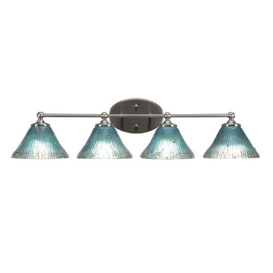 Capri 4 Light Vanity Light 32 Inch Wide by Toltec - 5914-32775