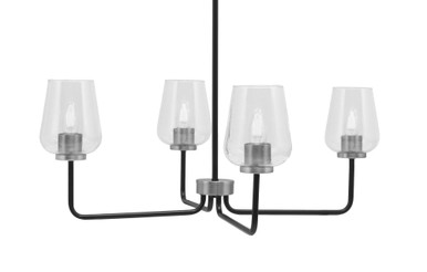 Sandia 4 Light Chandelier 11.25 Inch Tall and 29 Inch Wide by Toltec - 6204-1125-29