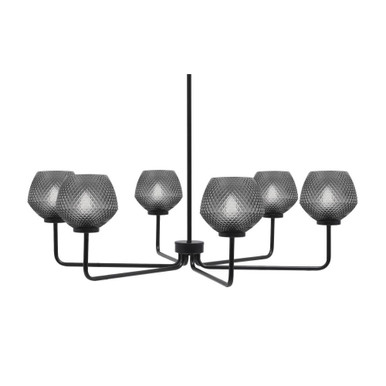 Sandia 6 Light Chandelier 10.25 Inch Tall and 36 Inch Wide by Toltec - 6206-1025-462