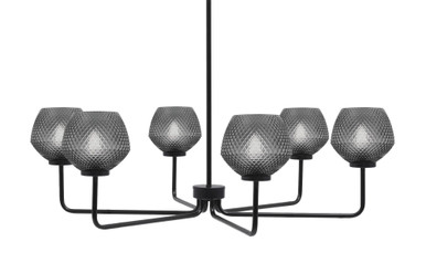 Sandia 6 Light Chandelier 10.25 Inch Tall and 36 Inch Wide by Toltec - 6206-1025-462