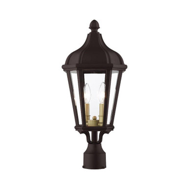 Morgan 2 Light Outdoor Post Top Lantern 9 x 21 Inches by Livex  - 76188