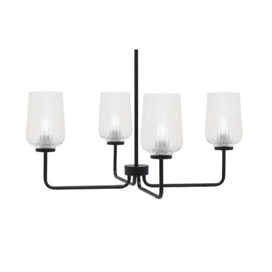 Sandia 4 Light Chandelier 12.5 Inch Tall and 29.25 Inch Wide by Toltec - 6204-125-2925