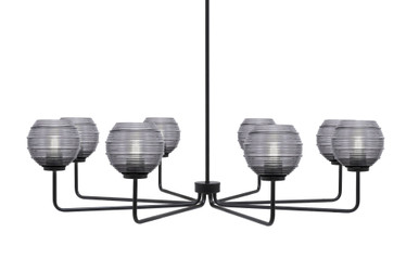 Sandia Eight Light Chandelier 10.75 Inch Tall and 43.5 Inch Wide by Toltec - 6208-1075-435