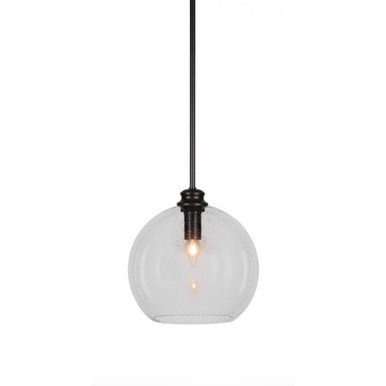 Kimbro 1 Light Small Stem Hung Pendant 10 Inch Tall by Toltec - 71-975-10-