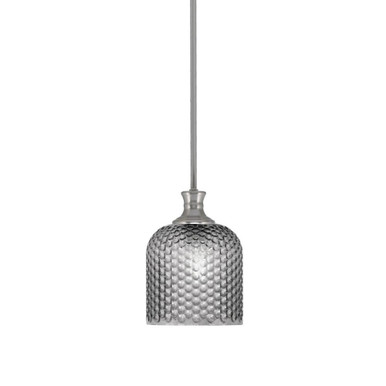 Zola 1 Light Steel Stem Hung Small Pendant 9.75 Inch Tall by Toltec - 76-BN-4912
