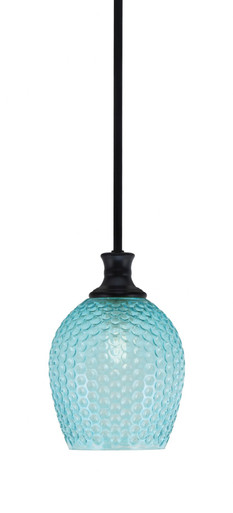 Zola 1 Light Stem Hung Small Pendant 10.75 Inch Tall by Toltec - 76-10.75