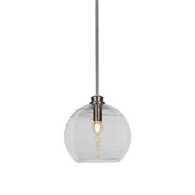 Malena 1 Light Stem Hung Medium Pendant 12 Inch Tall by Toltec - 71-BN-5132