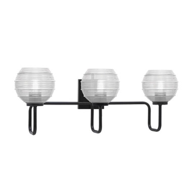 Sandia 3 Light Bath Vanity 10 Inch Tall and 26.75 Inch Length by Toltec - 6223-10-2675