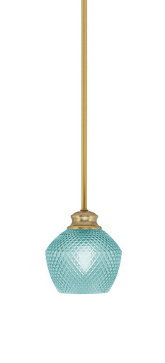 Zola 1 Light Stem Hung Small Pendant 6.5 Inch Tall by Toltec - 72-6.5