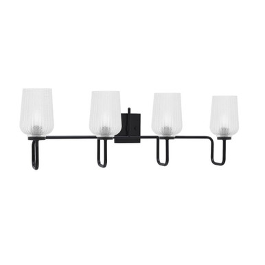 Sandia 4 Light Bath Vanity 12 Inch Tall and 35.75 Inch Length by Toltec - 6224-12-3575