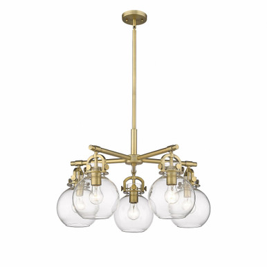 Newton Sphere 5 Light Medium Chandelier by Innovations - 410-5CR-G410-7