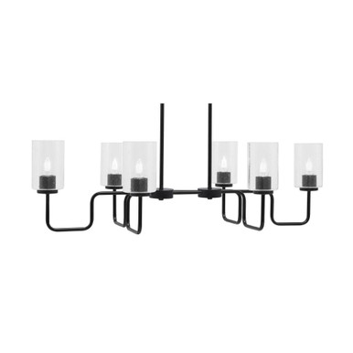 Sandia 6 Light Island 11.25 Inch Tall and 40 Inch Length by Toltec - 6236-1125-40