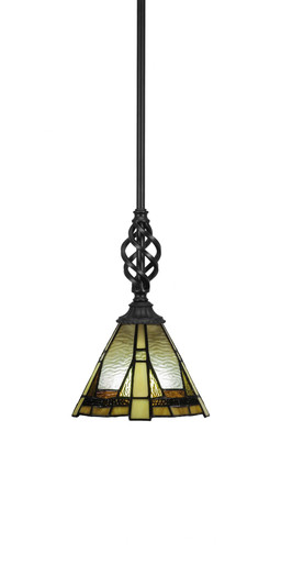 Elegante 1 Light Small Pendant 10.75 Inch Tall by Toltec - 80-7-1075