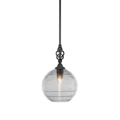Elegante 1 Light Small Pendant 15 Inch Tall by Toltec - 80-10-15