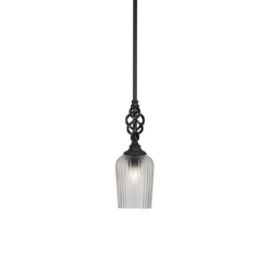 Elegante 1 Light Mini Pendant 13 Inch Tall by Toltec - 80-5-13