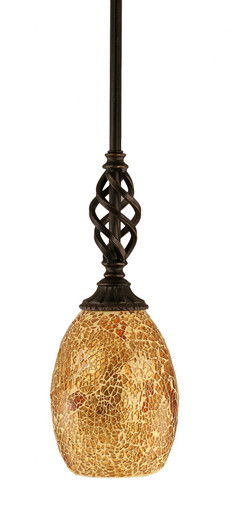 Elegante 1 Light Stem Mini Pendant 12.25 Inch Tall by Toltec - 80-5-1225-