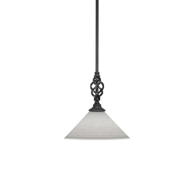 Elegante 1 Light Medium Pendant 12 Inch Wide by Toltec - 80-12-1125
