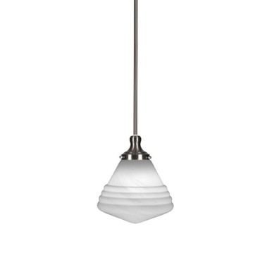Juno 1 Light Small Stem Hung Pendant 11.5 Inch Tall by Toltec - 79-10-115-