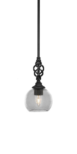 Elegante 1 Light Steel Mini Pendant 10.75 Inch Tall by Toltec - 80-575-1075