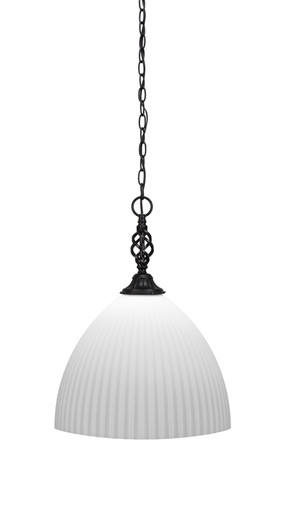 Elegante 1 Light Medium Pendant 19.25 Inch Tall by Toltec - 82-14-1925