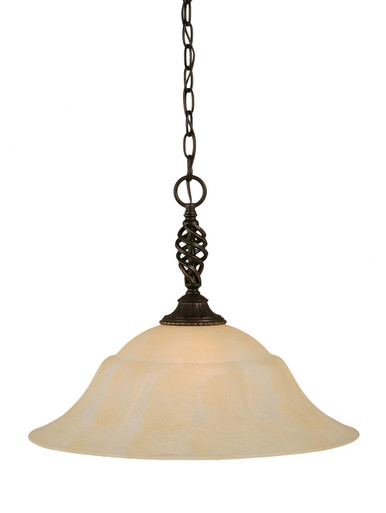 Elegante 1 Light Marble Glass Large Pendant 15.5 Inch Tall by Toltec - 82-20-155-