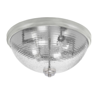 4 Light 18 Inch Wide Bubble Glass Flush Mount by Toltec - 828-BN-8