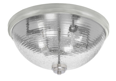 4 Light 18 Inch Wide Bubble Glass Flush Mount by Toltec - 828-BN-8