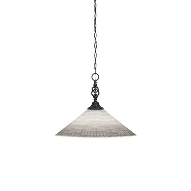 Elegante 1 Light Large Pendant 14.25 Inch Tall by Toltec - 82-16-1425