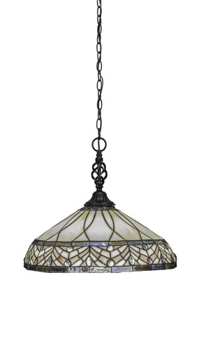 Elegante 1 Light Large Pendant 15.25 Inch Tall by Toltec - 82-16-1525