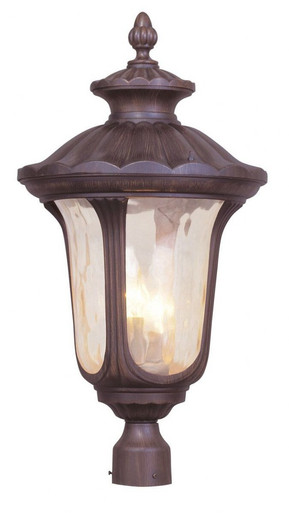 Oxford 3 Light Outdoor Post Top Lantern 11 x 22 In by Livex  - 7664