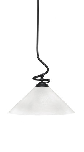 Capri 1 Light Large Stem Hung Pendant 16 Inch Tall by Toltec - 900-16-16