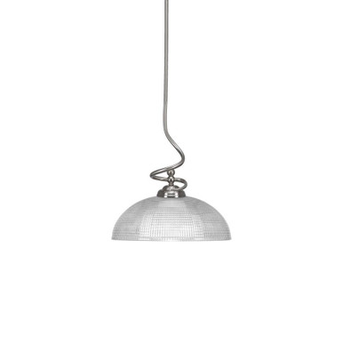 Capri 1 Light Medium Stem Pendant 15.5 Inch Tall by Toltec - 900-13155