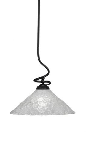 Capri 1 Light Large Stem Pendant 16.75 Inch Tall by Toltec - 900-161675