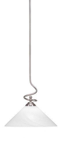 Capri 1 Light Large Stem Hung Pendant 16.25 Inch Tall by Toltec - 900-16-1625